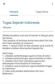 Soal essay agama hindu dan jawabannya. Bantuin Dong Bikin Tugas Sejarah Indonesia Brainly Co Id