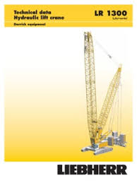 Liebherr Lr 1300 Series Specifications Cranemarket
