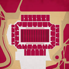 Alumni Stadium Map Art