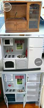 So Much Cuter Than Plastic Store Bought Diy Play Kitchen Kids Kitchen Play Kitchen