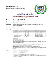 Auch unser kindertraining ist wieder am start. Komplette Ausschreibung Bogen Psv Anmeldung Indoor Turnier