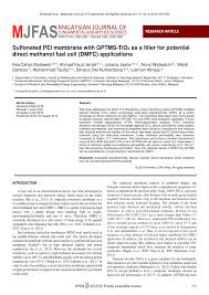 Harvest time, 30, 60, 90 and 120 day of storage © copyright 2014 | centre for info bio technology (cibtech) 600 indian journal of fundamental and applied. Pdf Sulfonated Pei Membrane With Gptms Tio2 As A Filler For Potential Direct Methanol Fuel Cell Dmfc Applications