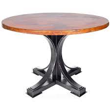 Check spelling or type a new query. Winston Iron Dining Table With 48 In Round Hammered Copper Top