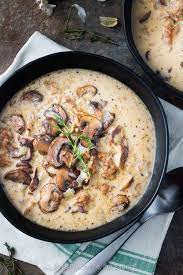 A delightfully easy dish to make with just 10 minutes of prep time. Creamy Mushroom Soup With Italian Sausage Pinch Me I M Eating