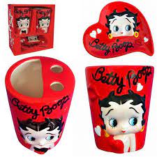 Panties are red, black elastic waist trim and outter tag saying betty boop. Betty Boop Set Of Bathroom Buy Online In El Salvador At Elsalvador Desertcart Com Productid 57575035