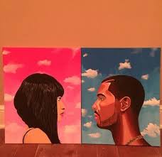 Nicki And Drake Painting Art Projects Art Painting Canvas Art Painting