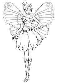 Gambar sketsa barbie elsa demikian artikel belajar mewarnai barbie princess dan cek juga sketsa mewarnai gambar superman. Drawing Barbie Mariposa Coloring Pages Bulk Color Buku Mewarnai Gambar Warna
