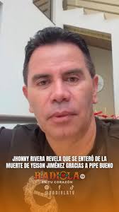 Jhonny Rivera revela que se eneteró de la muerte de Yeison Jiménez gracias  a Pipe Bueno, El cantante popular reveló los detalles del angustioso  momento cuando se enteró del accidente aéreo de Yeison ...