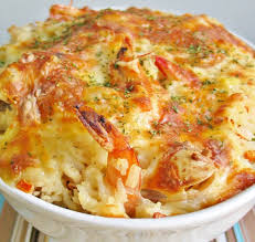Seafood casserole ingredients, recipe directions, nutritional information and rating. Seafood Casserole Seafood Casserole Seafood Dishes Recipes
