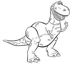 Looks like jessie is waving to her friends! T Rex Coloring Pages Free Coloring Pages Toy Story Coloring Pages Toy Story Tattoo Cartoon Coloring Pages