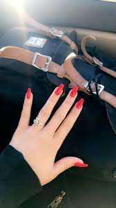 Cherry Red Nails Red Nails Red Acrylic Nails Trendy Nails
