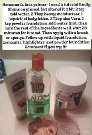 Diy Foundation Liquid Makeup Primer Recipes Trendy 40 Trendy Diy Makeup Primer Recipes Liquid Foundat Diy Face Primer Makeup Primer Diy Homemade Makeup