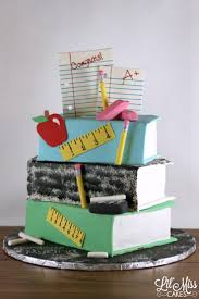 Retirement party cakes happy retirement chalkboard cake shabby chic cakes woodland cake engagement cakes elegant wedding cakes cake. Stacked Book Teachers Retirement Cake Lil Miss Cakes