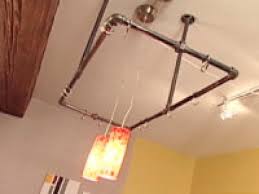 Walnut stained pot rack ladder 4 or 5 ft plant and basket holder, pot and pan hanger storage. How To Build An Industrial Pot Rack How Tos Diy