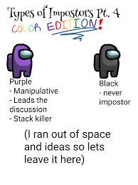 Types Of Imposters Pt 4 Color Edition Amongus