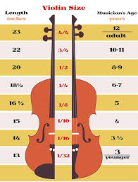 Sizing Charts For String Instrument Google Search