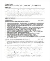 Business Analyst Resume Template 15 Free Samples Examples Format Download Free Premium Templates