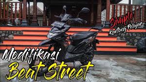 Motor beat karbu merupakan motor yang pertama kali diperkenalkan pada tahun 2008 ini begitu amat digemari dan menjadikan motor dengan bodi ramping ini sangat laris dipasaran indonesia.yang hingga saat ini sudah ada beberapa generasi terbaru honda beat series yang telah lahir di indonesia seperti honda beat pop, honda beat esp, honda beat fi dan yang terakhir honda beat street 2020. Modifikasi Beat Street Simple Gagah Pelajar Wajib Nonton Youtube