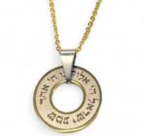 Gold-Tone Stainless Steel Shema Circle Necklace