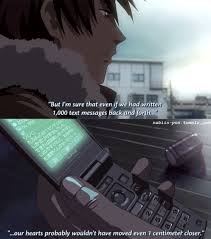 5 Centimeters Per Second To Much Sadness Anime Films Manga Quotes Anime Quotes