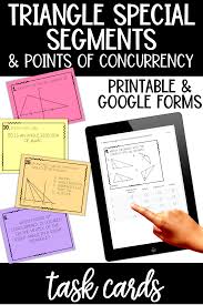 Bisectors Altitudes Medians Task Cards Print Digital 10th Grade Geometry Geometry Worksheets High School Math Activities