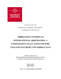 Après quelques années de forte croissance, le volume de recrutements dans le secteur de l'architecture reste satisfaisant malgré un léger ralentissement. Pdf Third Party Funding In International Arbitration A Comparative Legal And Economic Analysis In Europe And Middle East Dalia Adel Academia Edu