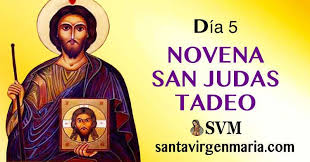 Dia 5 Novena A San Judas Tadeo Santo Del 28 De Octubre En 2020 Novena San Judas San Judas Oraciones Catolicas