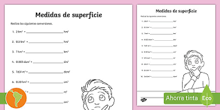 Metros (m) a yardas (yd) 1,1: Hoja De Actividad Medidas De Superficie Teacher Made