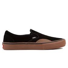 Black And Gum Vans Vans Slip On Pro Toe Cap Black Gum Vn0a347vuhx1 Consortium Vans Slip On Pro Vans Slip On Black Gums