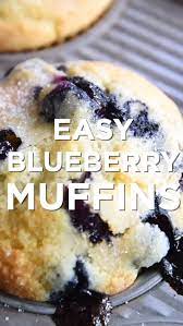 Quick And Easy Blueberry Muffins Recipe Muffin Recipes Blueberry Easy Blueberry Muffins Blueberry Muffin Recipe Easy