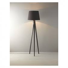 Tripod Dark Stained Wooden Tripod Floor Lamp With Black And Copper Shade Buy Now At Habitat Uk Wooden Floor Lamps Wooden Tripod Floor Lamp Floor Lamp