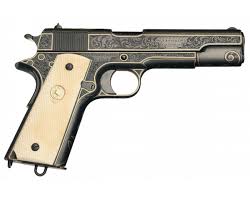 Engraved Black And Gold 1911 Pin On Engraving