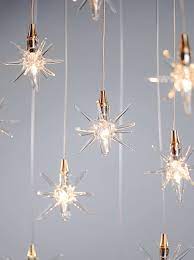 Star Shakuff Custom Lighting Star Pendant Lighting Light Bulb Chandelier Home Decor