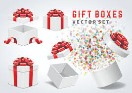 10 square multicolor dots gift box. White Gift Box Red Ribbon Free Vector Download 22 318 Free Vector For Commercial Use Format Ai Eps Cdr Svg Vector Illustration Graphic Art Design