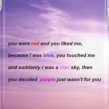 Your little brother never tells you but he loves you so you said your mother only smiled on her tv show you're. Halsey Colors Lyric Phone Case By From Redbubble Things