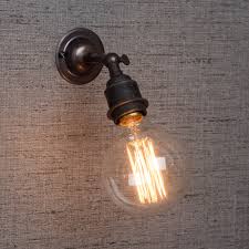 Antique vtg retro 1950's flush prism chandelier light fixture brass base. Vintage Wall Lights In Dark Bronze Retro Lights Motta Living