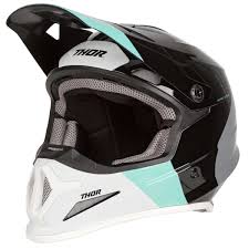 Thor Mx Helmet Sector Bomber Black Mint Maciag Offroad