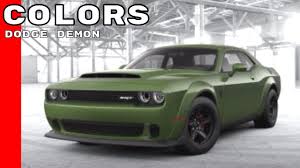 Dodge Challenger Srt Demon Colors