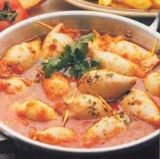 Calamars Farcis De Chorizo Avec Images Cuisine Poisson Recette Poisson Recettes De Cuisine