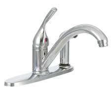 Whether your kitchen aesthetic calls for chrome, stainless steel or matte black, the delta brand offers the single handle kitchen faucets you want. Reviews For Delta Classic Single Handle Standard Kitchen Faucet With Side Sprayer In Polished Chrome 300 Dst The Home Depot