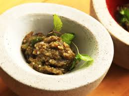 Recipes From Chiang Mai Nam Phrig Noom Pounded Roasted Chili Dip Chili Dip Recipes Roasted Green Chili