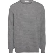 Create flattering and stylish outfits without sacrificing comfort. Knowledge Cotton Apparel Pullover Field Sailor Knit Grey Melange Fairfitters Koln Eco Fashion