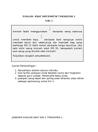 Mula tahun 2014, ada satu atau dua soalan yang akan keluar di peringkat spm yang berbentuk soalan hots. Soalan Kbat Matematik Tingkatan 1