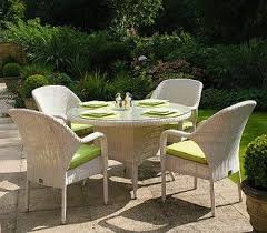 Sussex Round Table 120cm 4 Sussex Stackable Armchairs Soft White