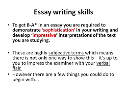 Essay Influence