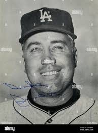 Duke Snider a été un joueur de baseball Hall of Fame et joué avec les  Brooklyn Dodgers de Los Angeles et dans les années 1950 et 1960 Photo Stock 