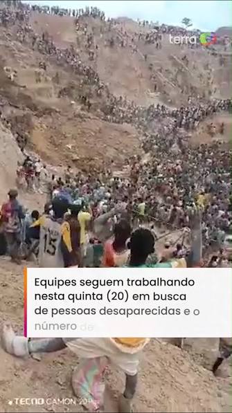 Deslizamento em mina de ouro mata mais de 100 pessoas na República Centro-Africana. O incidente ocorreu na terça (18), no vilarejo de Zamboye, próximo à fronteira com Camarões. Imagens que circulam ...