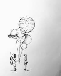 P I N T E R E S T Pollnow2002 Planet Drawing Space Drawings Doodle Art