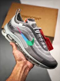Men S And Women S Off White X Nike Air Max 97 Menta Sneakers Men Fashion White Shoes Sneakers Off White Shoes