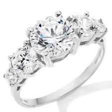 Absolute Graduated 5 Stone Anniversary Ring Wedding Rings Unique Pretty Rings Jewelry